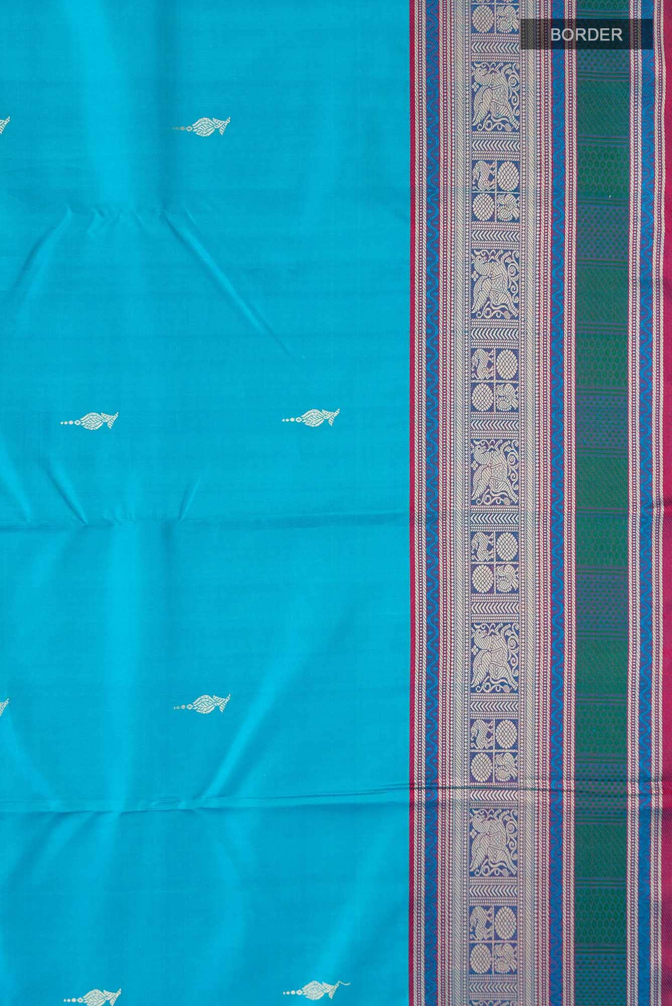 Blue Kanchipuram Silk Saree