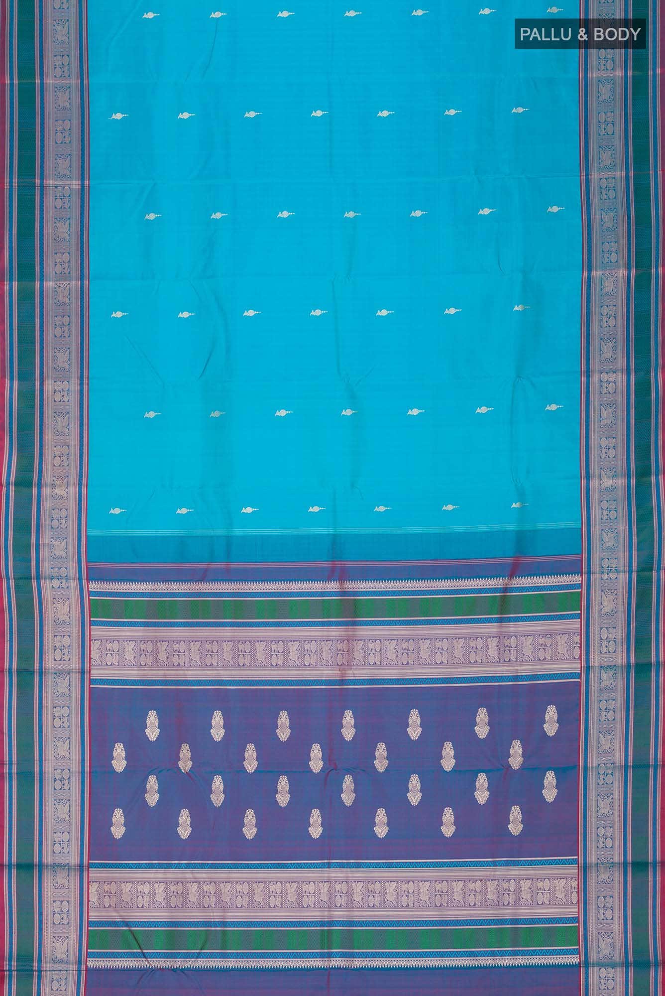 Blue Kanchipuram Silk Saree