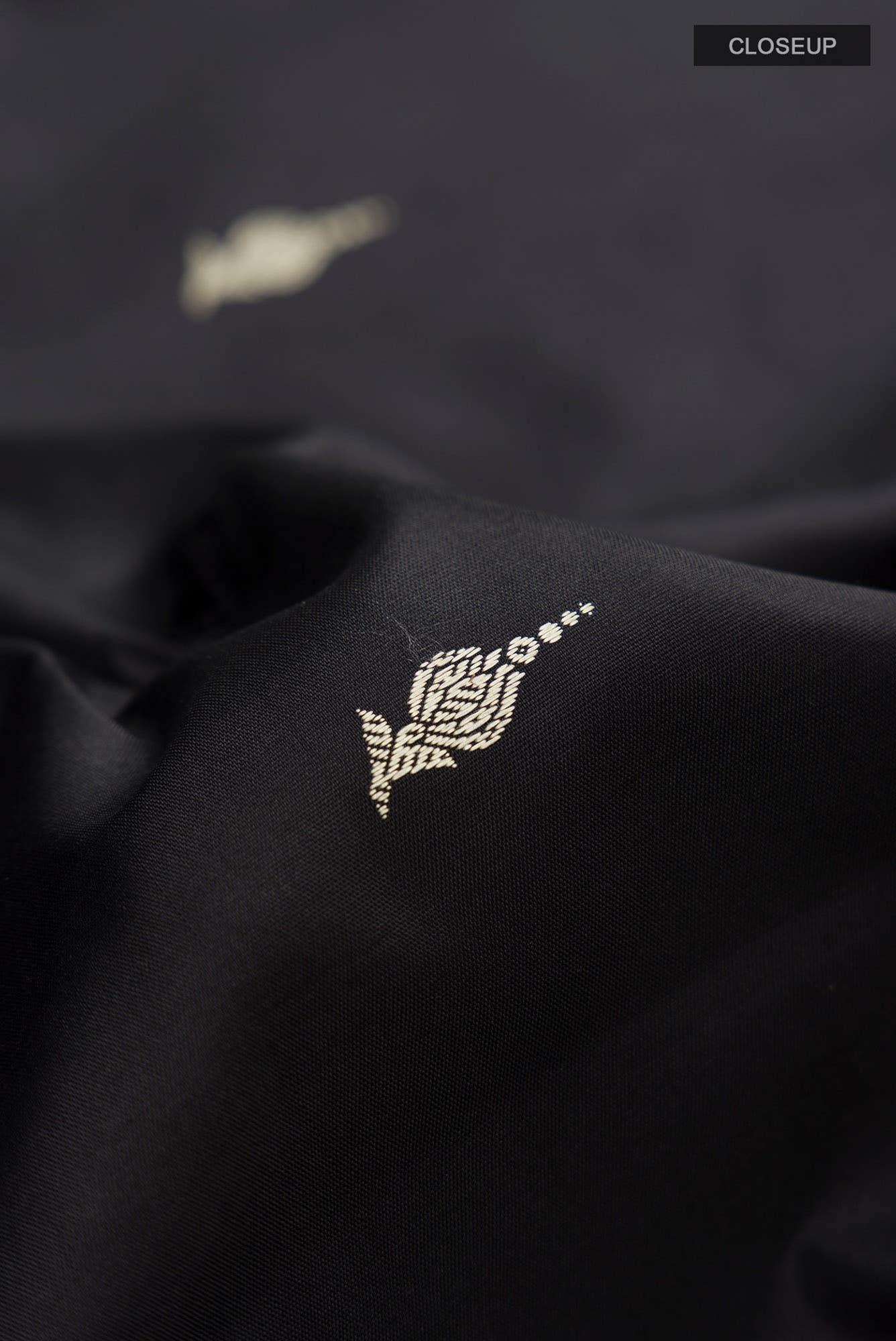 Black Kanchipuram Silk Saree
