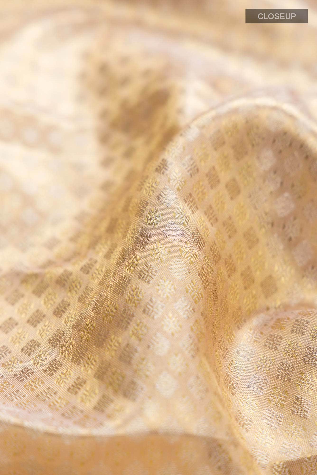 Gold Kanchipuram Tissue Silk Saree
