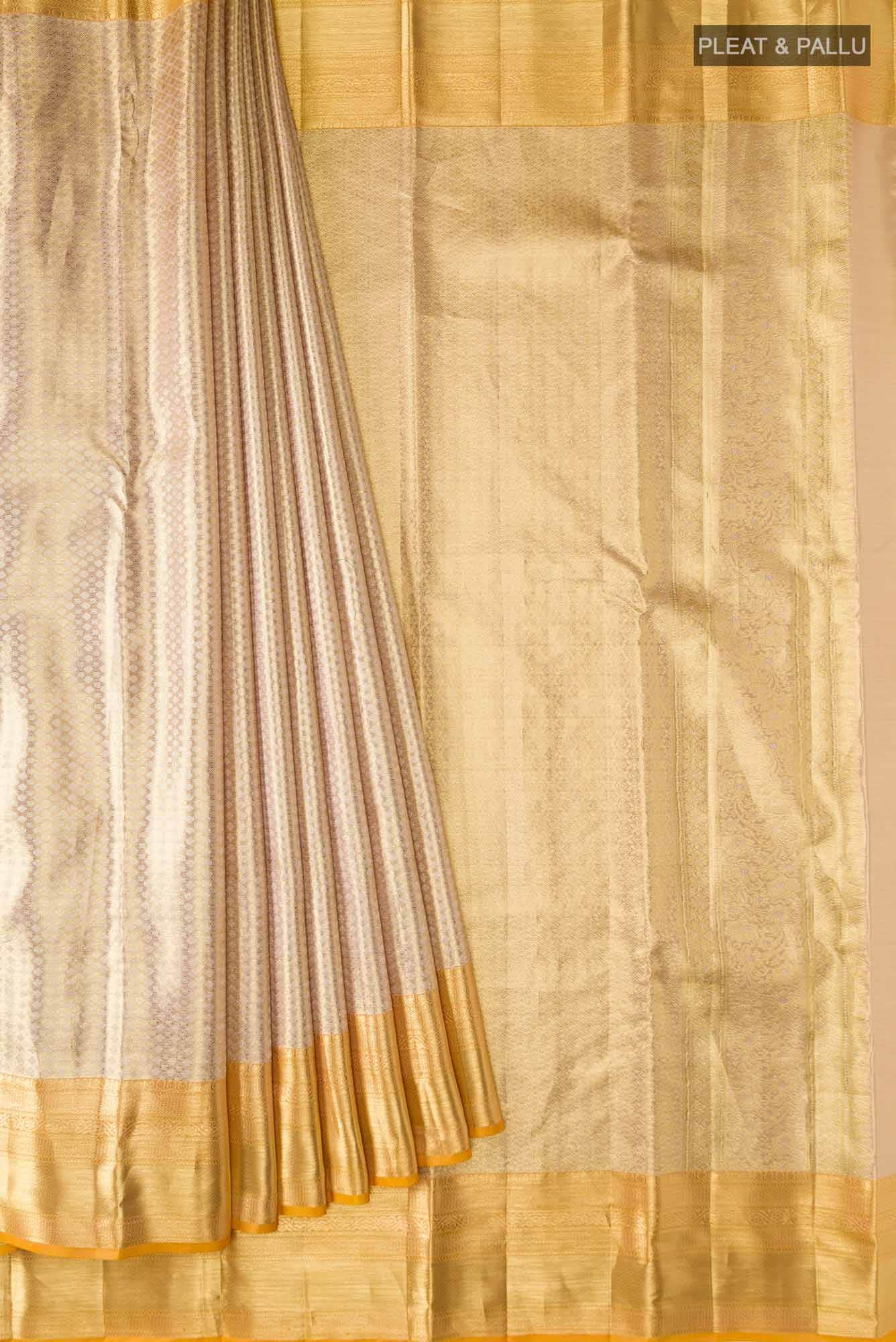 Gold Kanchipuram Tissue Silk Saree