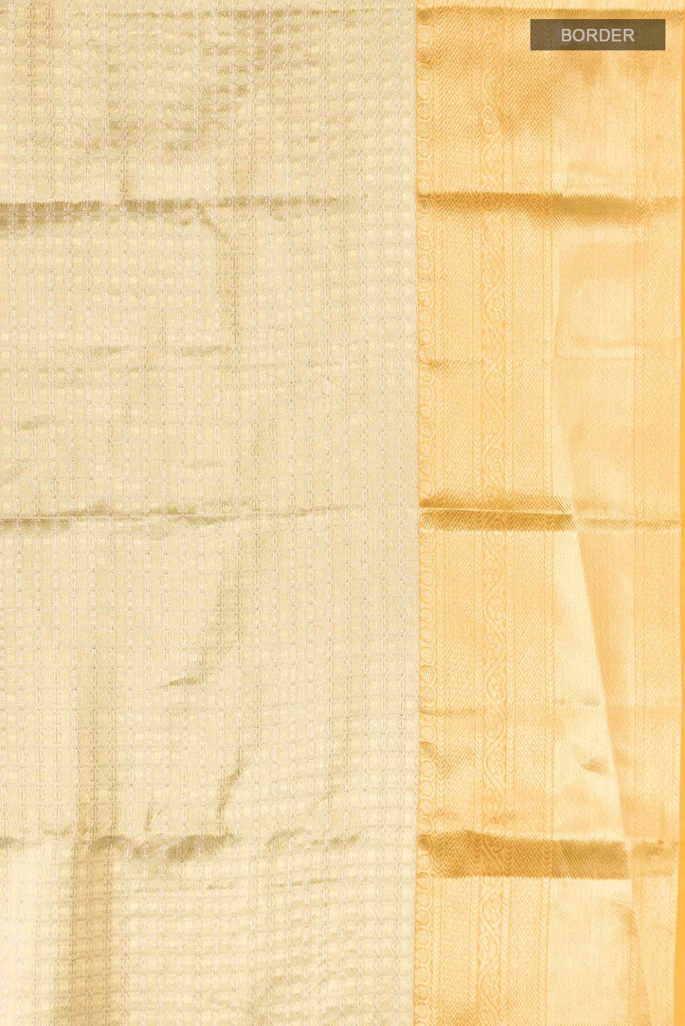 Gold Kanchipuram Tissue Silk Saree