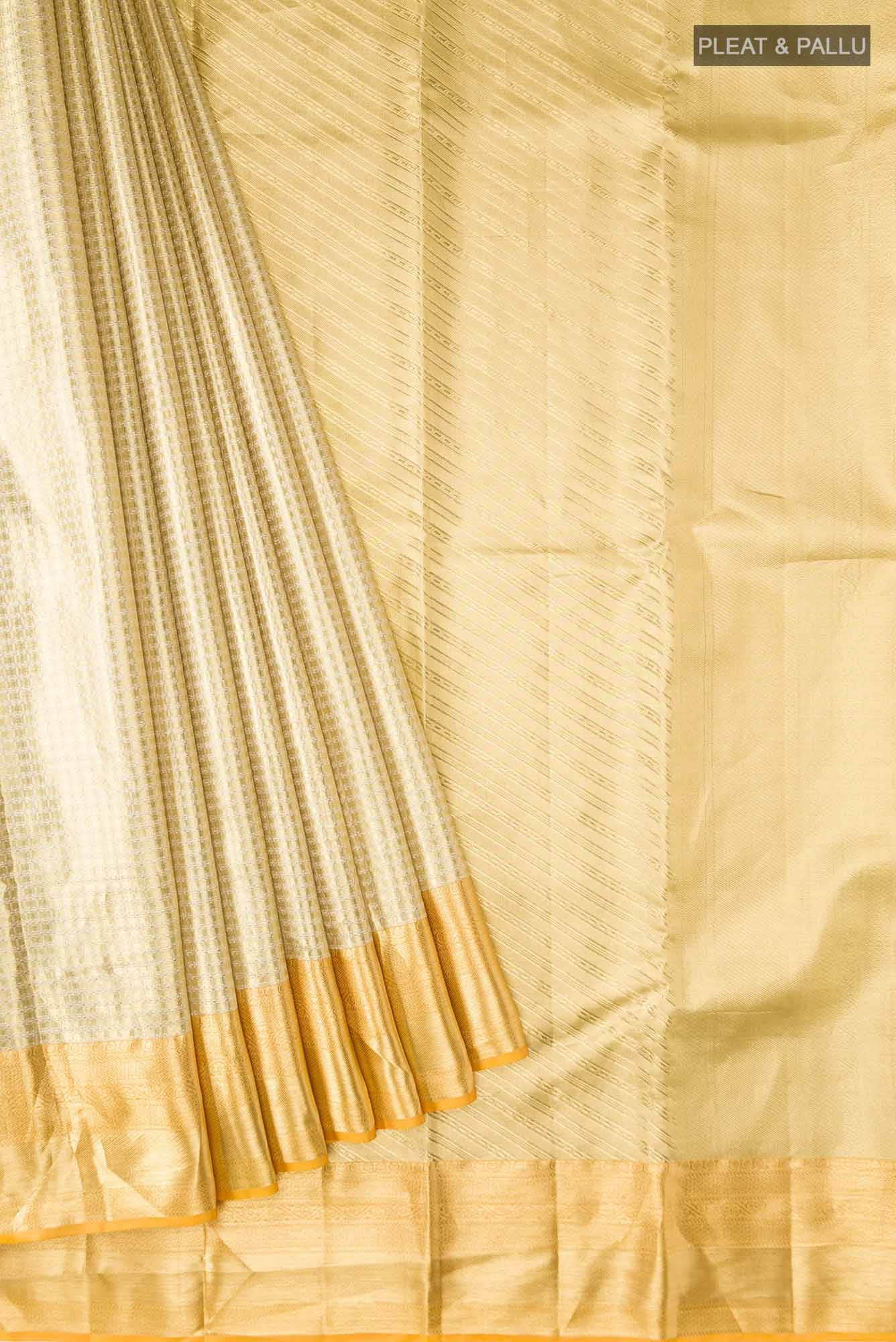 Gold Kanchipuram Tissue Silk Saree