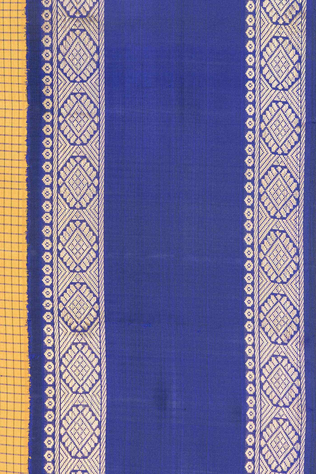 Mustard Kanchipuram Silk Saree