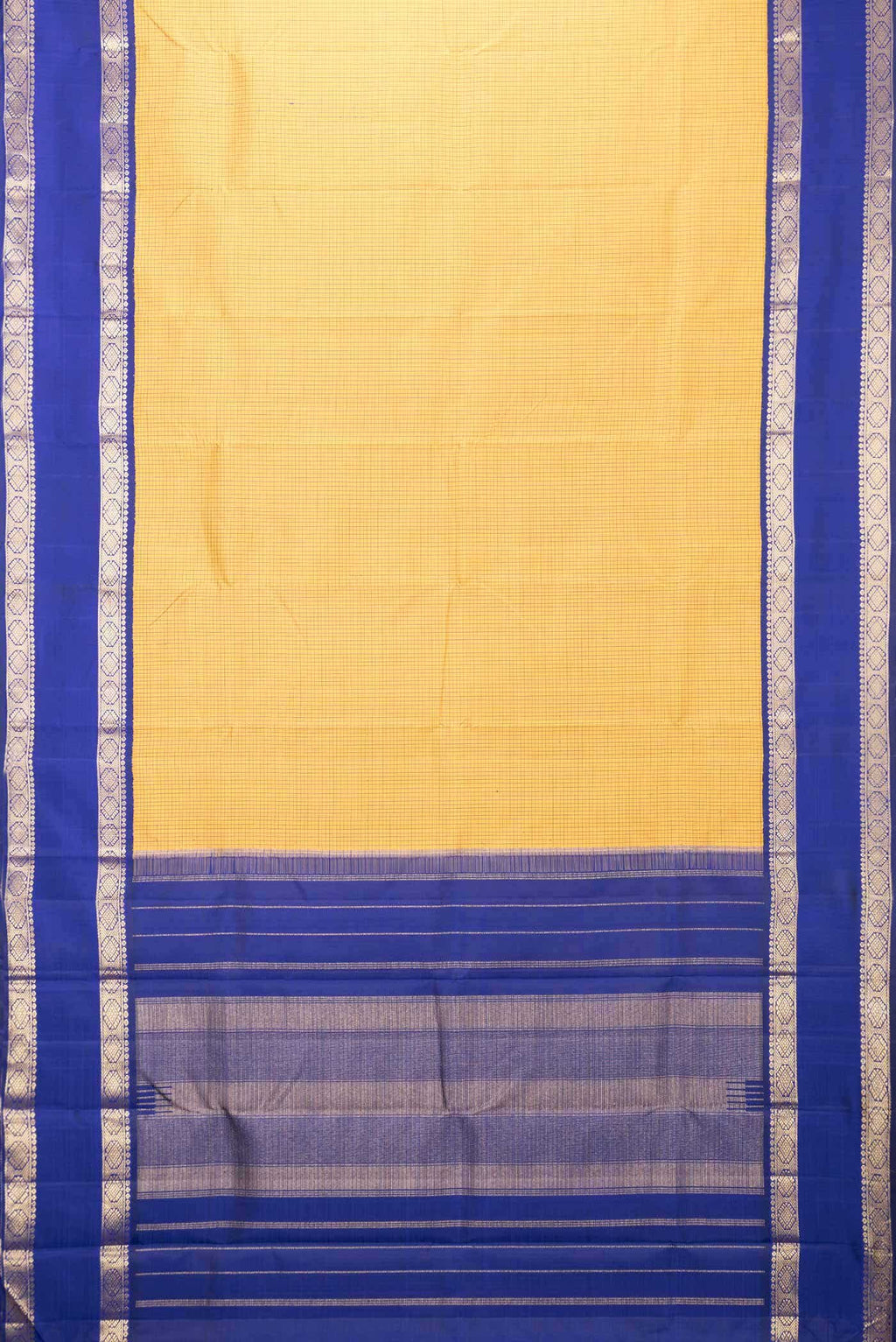 Mustard Kanchipuram Silk Saree