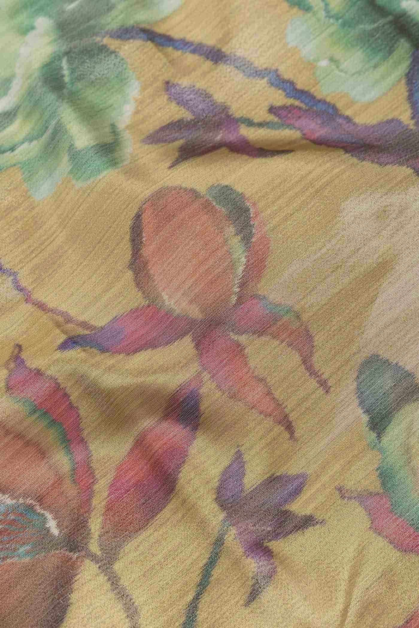 Gold Blended Kanchipuram Tissue Silk Saree