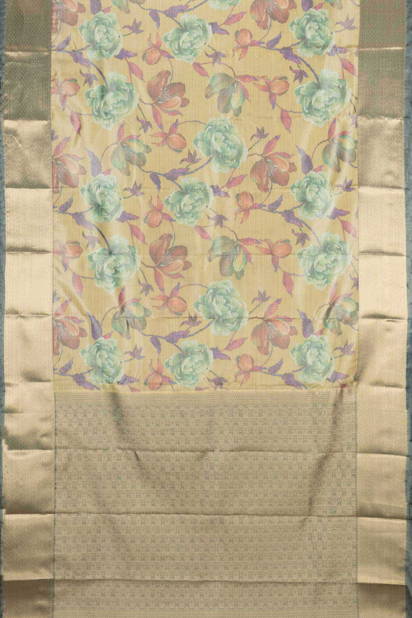 Gold Blended Kanchipuram Tissue Silk Saree