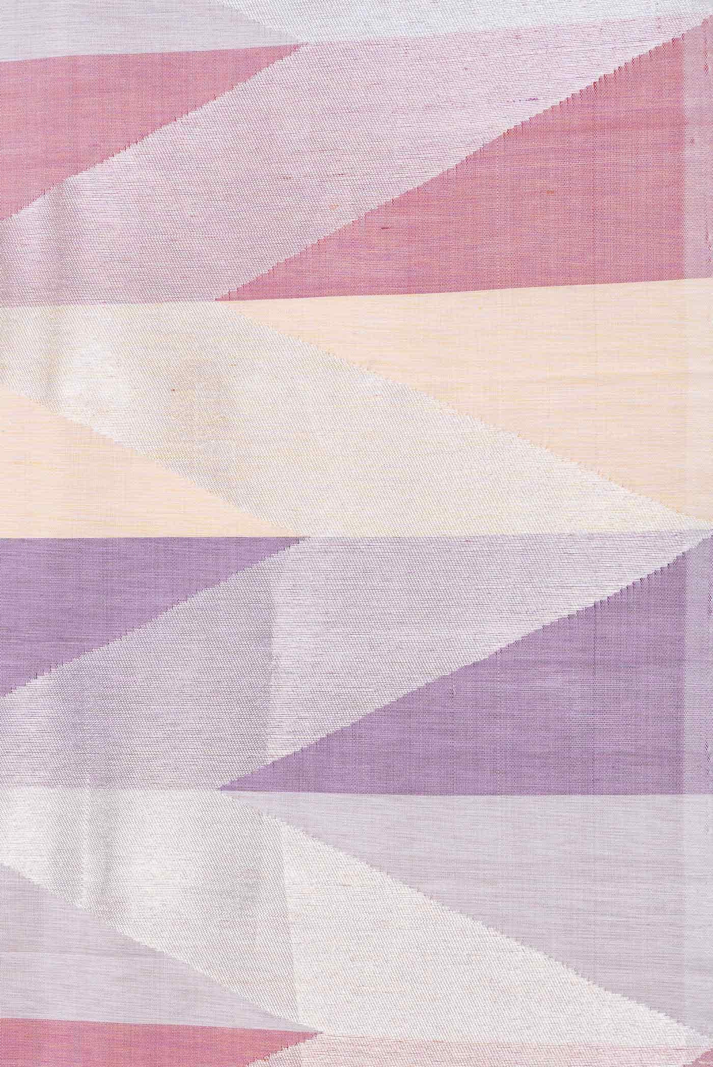 Pure Silk Pure Zari Sandal Lavender and Grey Dual Tone Kanchipuram Saree Lavender and Grey Dual Tone Kanchipuram Saree