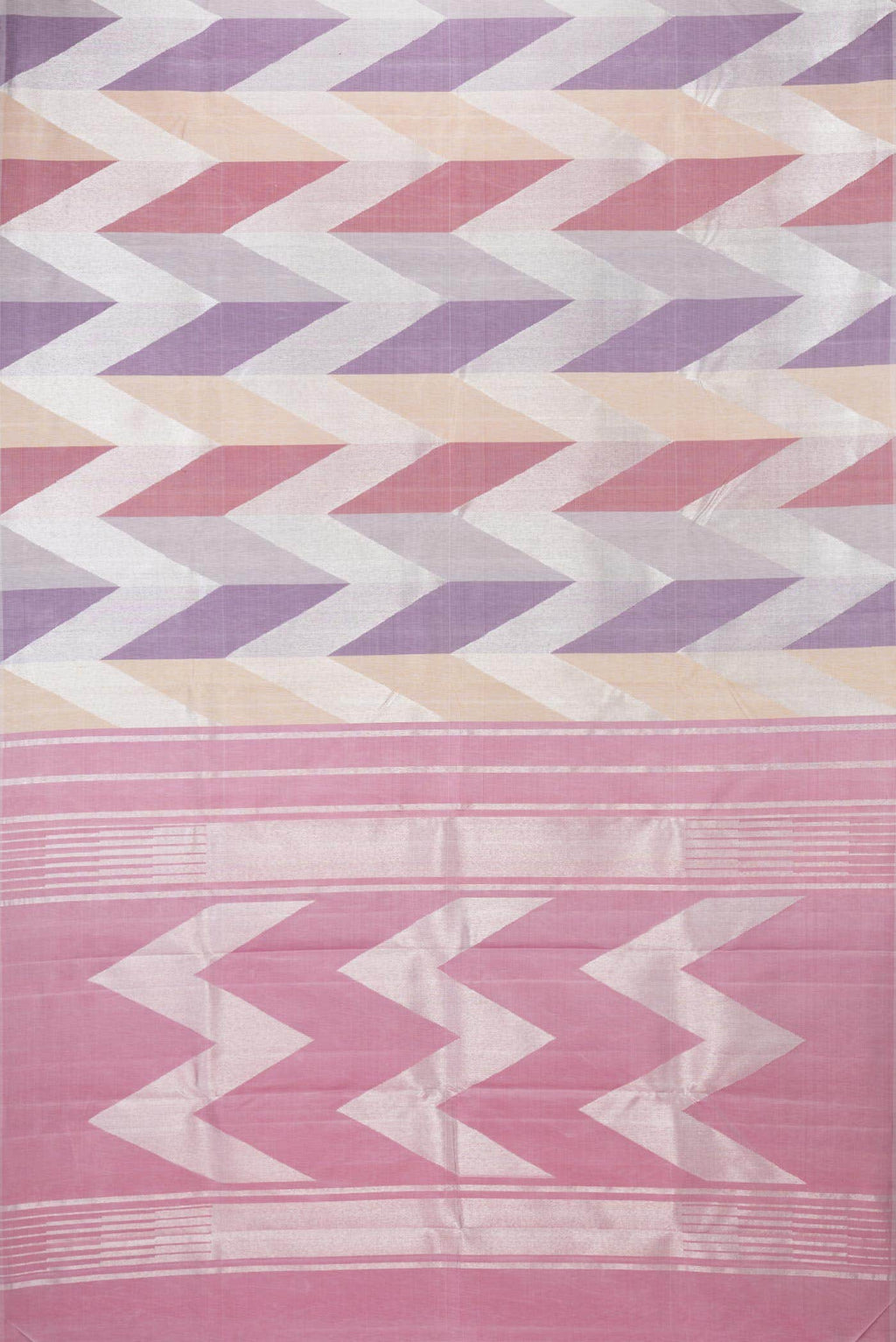 Pure Silk Pure Zari Sandal Lavender and Grey Dual Tone Kanchipuram Saree Lavender and Grey Dual Tone Kanchipuram Saree