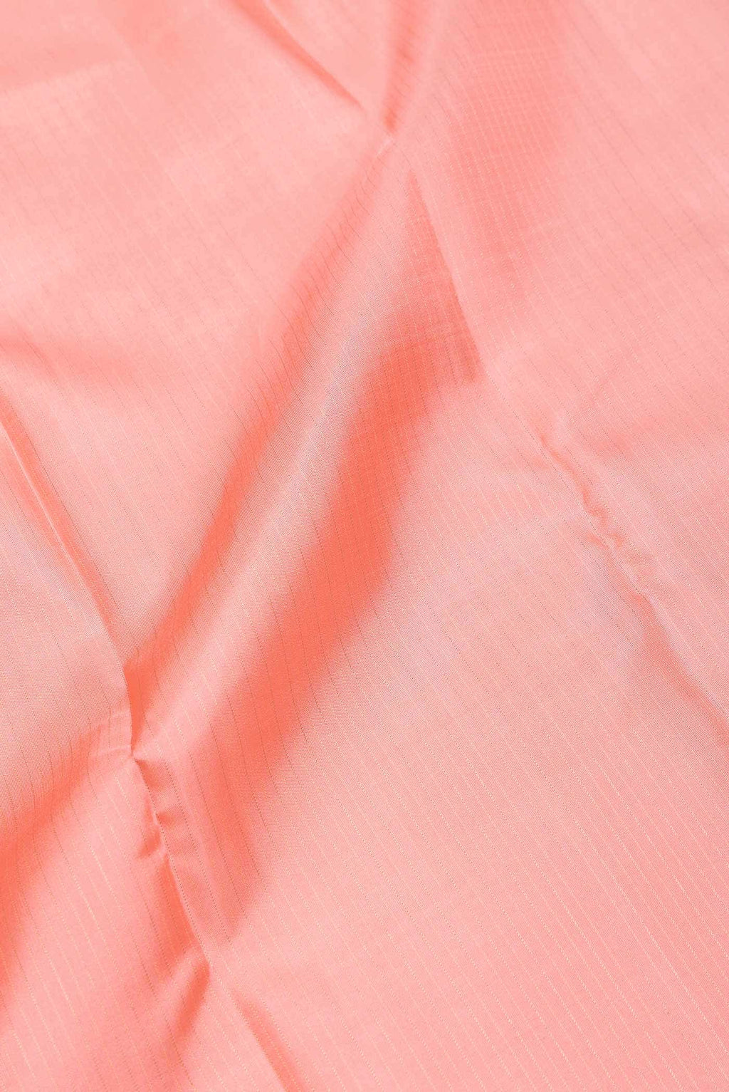 Pure Silk Pure Zari Peach Dual Tone Kanchipuram Saree