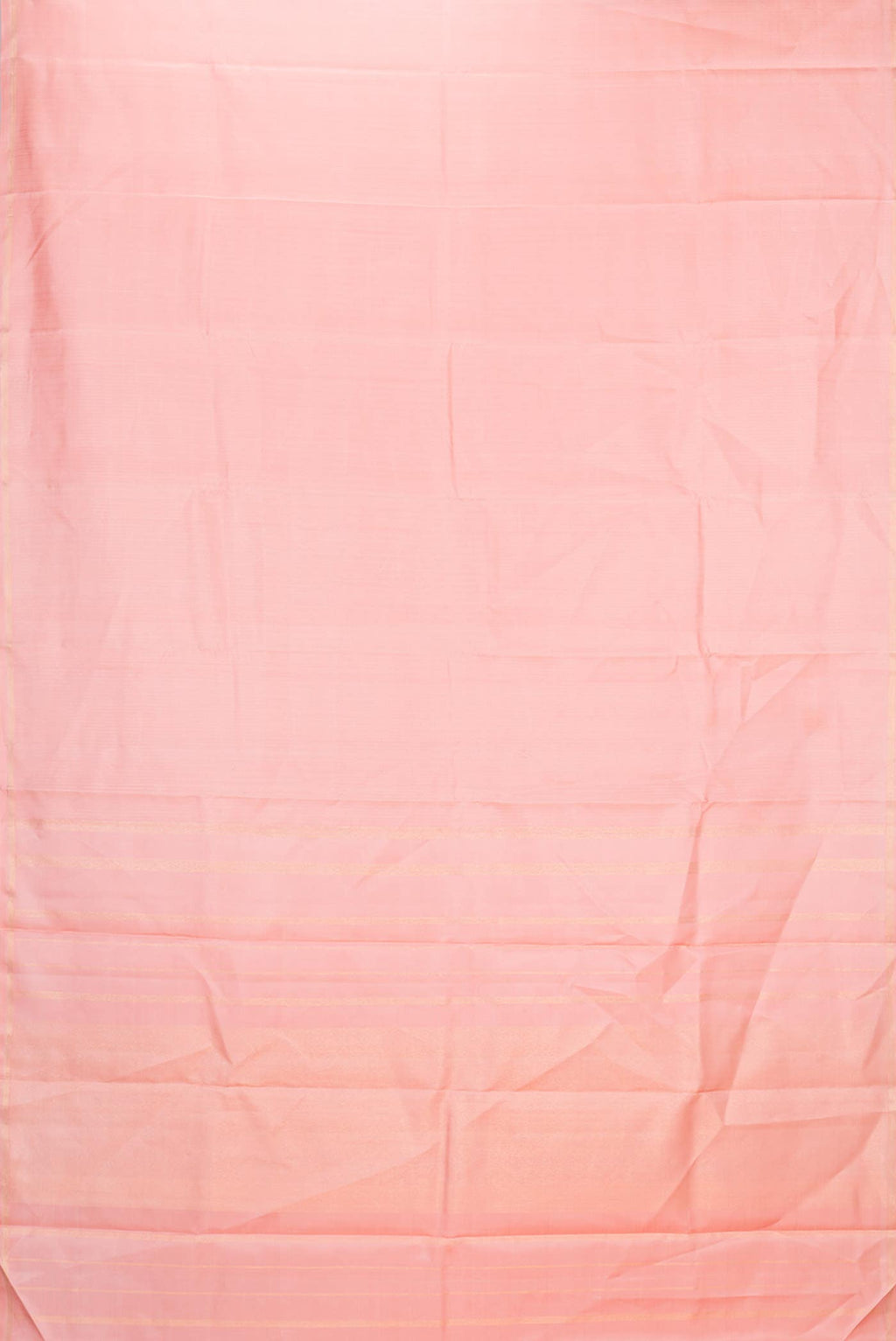 Pure Silk Pure Zari Peach Dual Tone Kanchipuram Saree