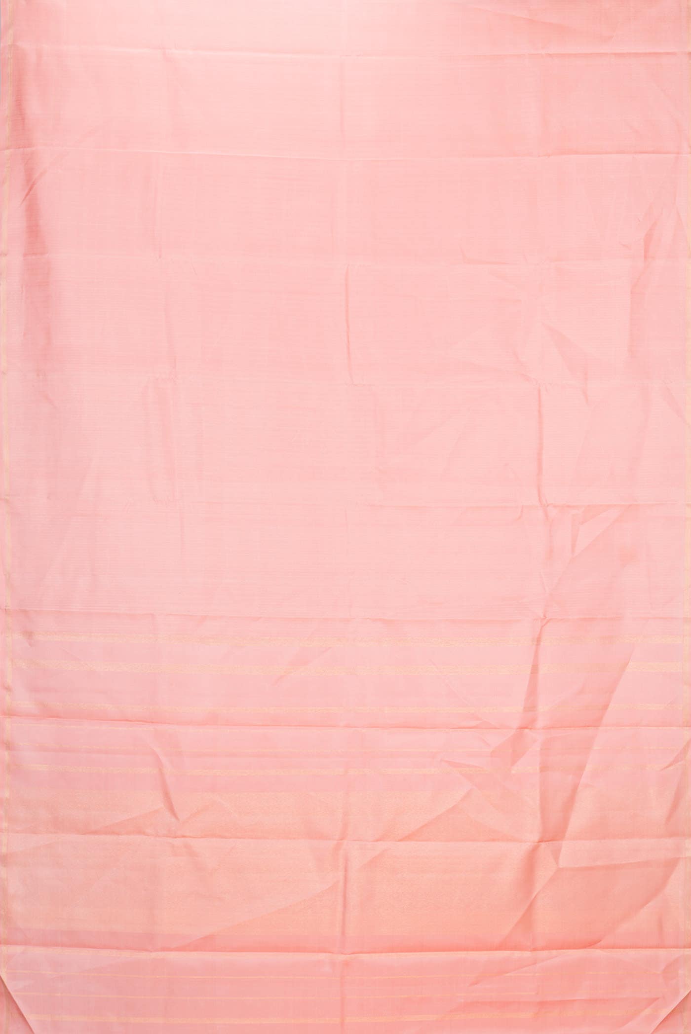 Pure Silk Pure Zari Peach Dual Tone Kanchipuram Saree