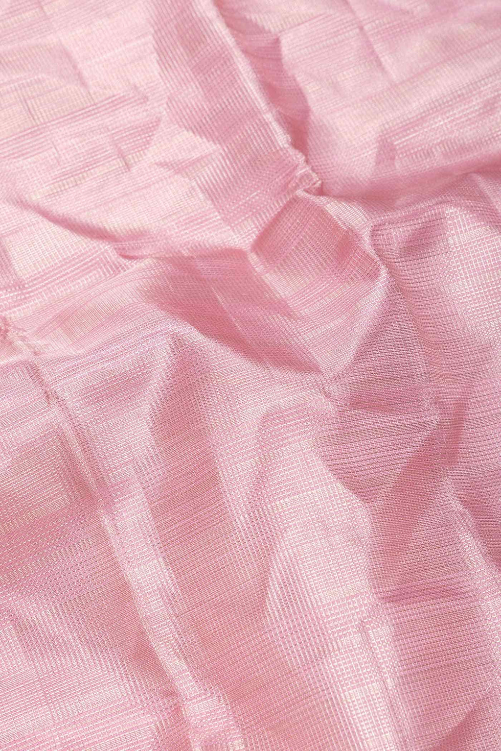 Pure Silk Pure Zari Pink Dual Tone Kanchipuram Saree
