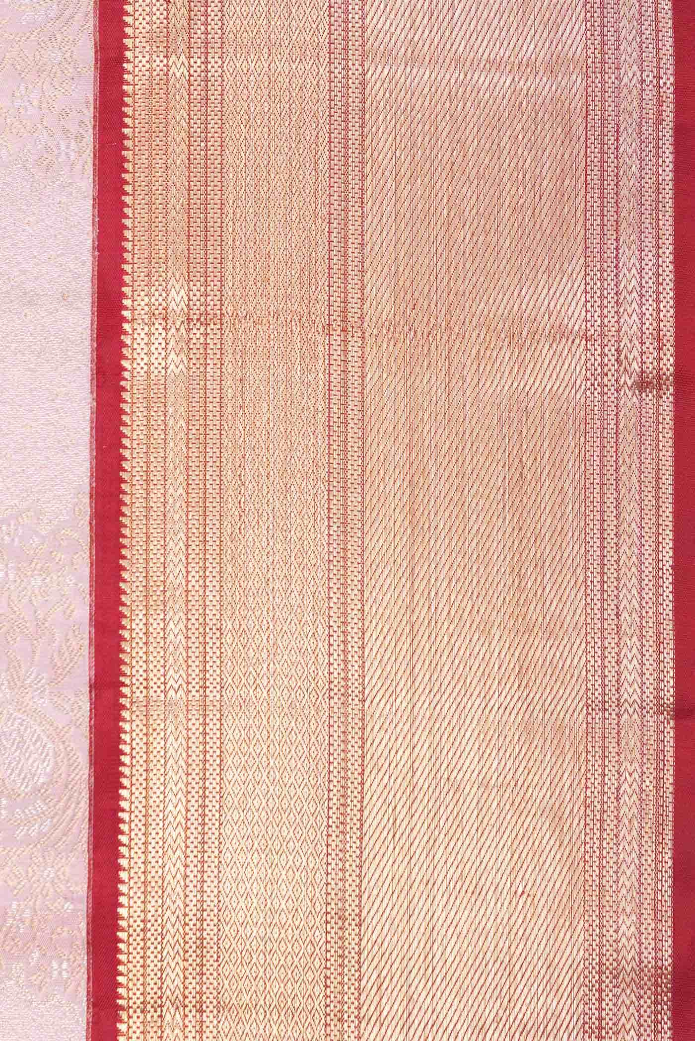Rose pink Dual Tone Kanchipuram Silk Saree