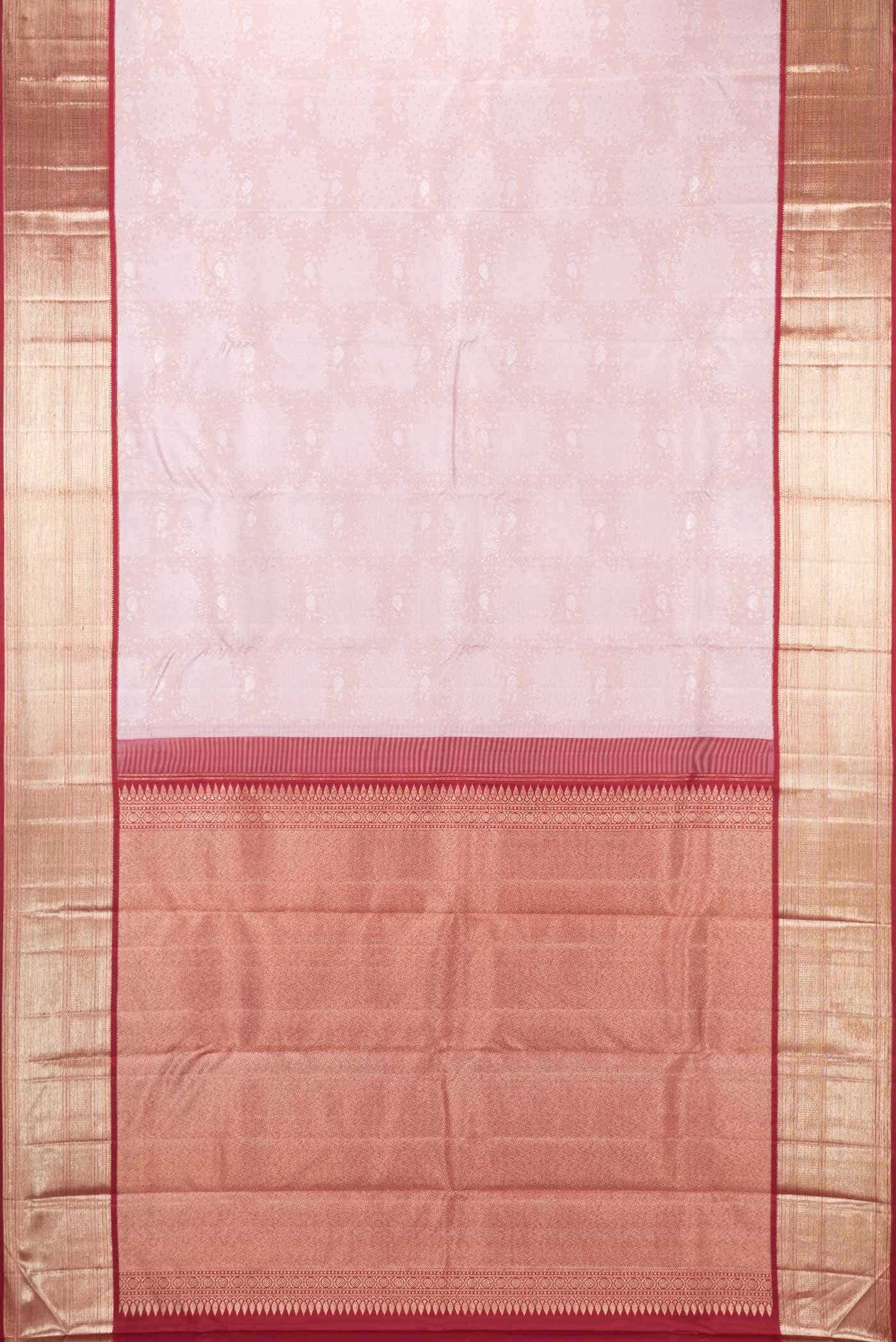 Rose pink Dual Tone Kanchipuram Silk Saree