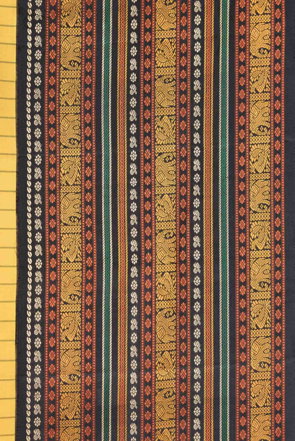 Yellow Kanchipuram Silk Saree