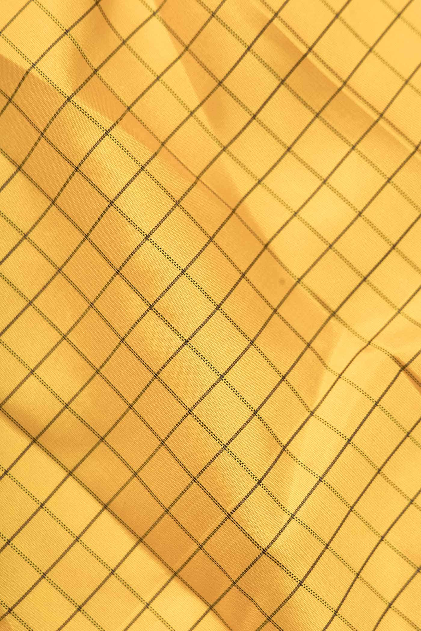 Yellow Kanchipuram Silk Saree