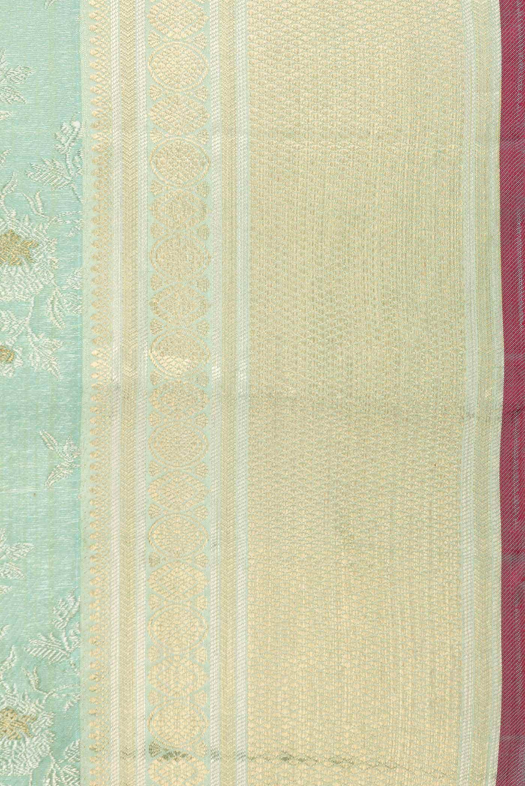 Light Green Dual Tone Kanchipuram Silk Saree