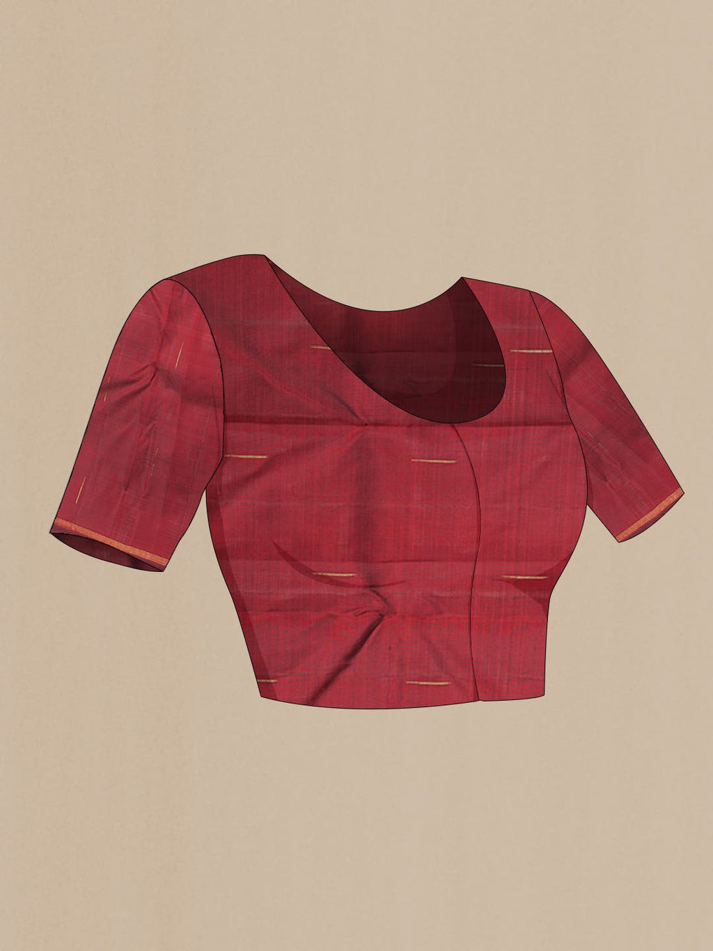 Pure Silk Pure Zari Maroon Dual Tone Kanchipuram Saree
