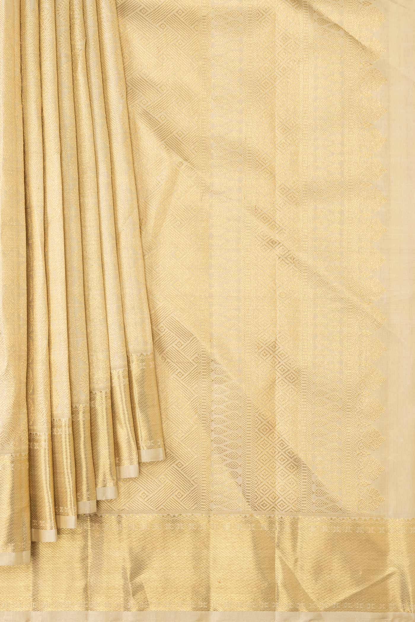 Pure Silk Pure Zari Multi Kanchipuram Saree