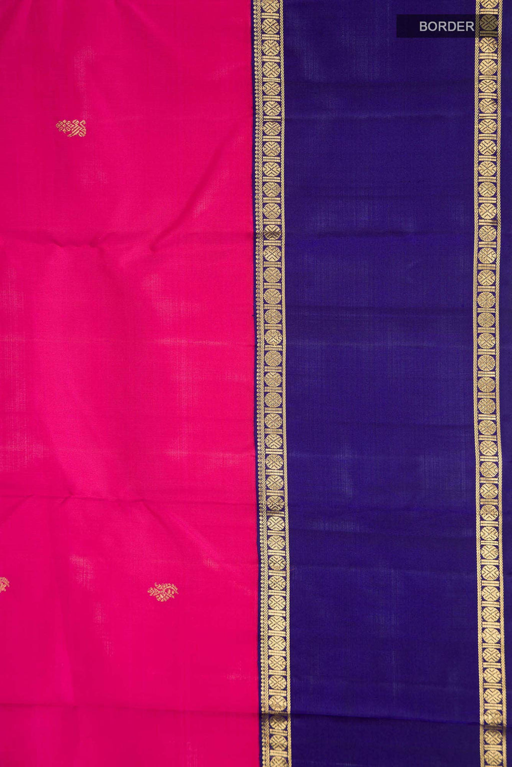 Pure Silk Pure Zari Pink Kanchipuram Saree