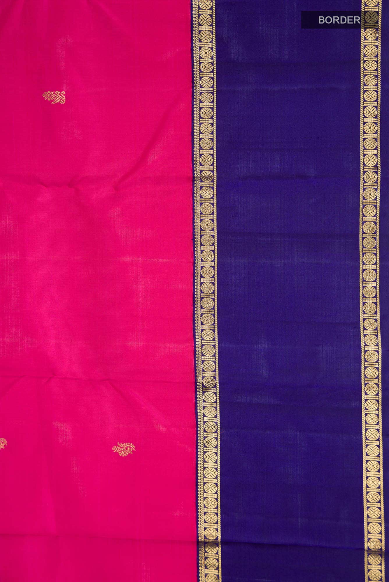 Pure Silk Pure Zari Pink Kanchipuram Saree