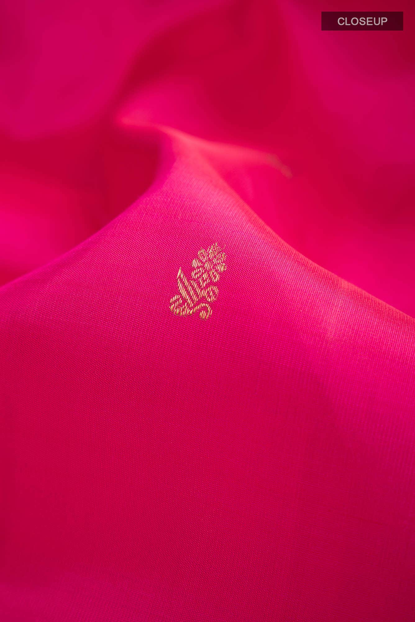 Pure Silk Pure Zari Pink Kanchipuram Saree