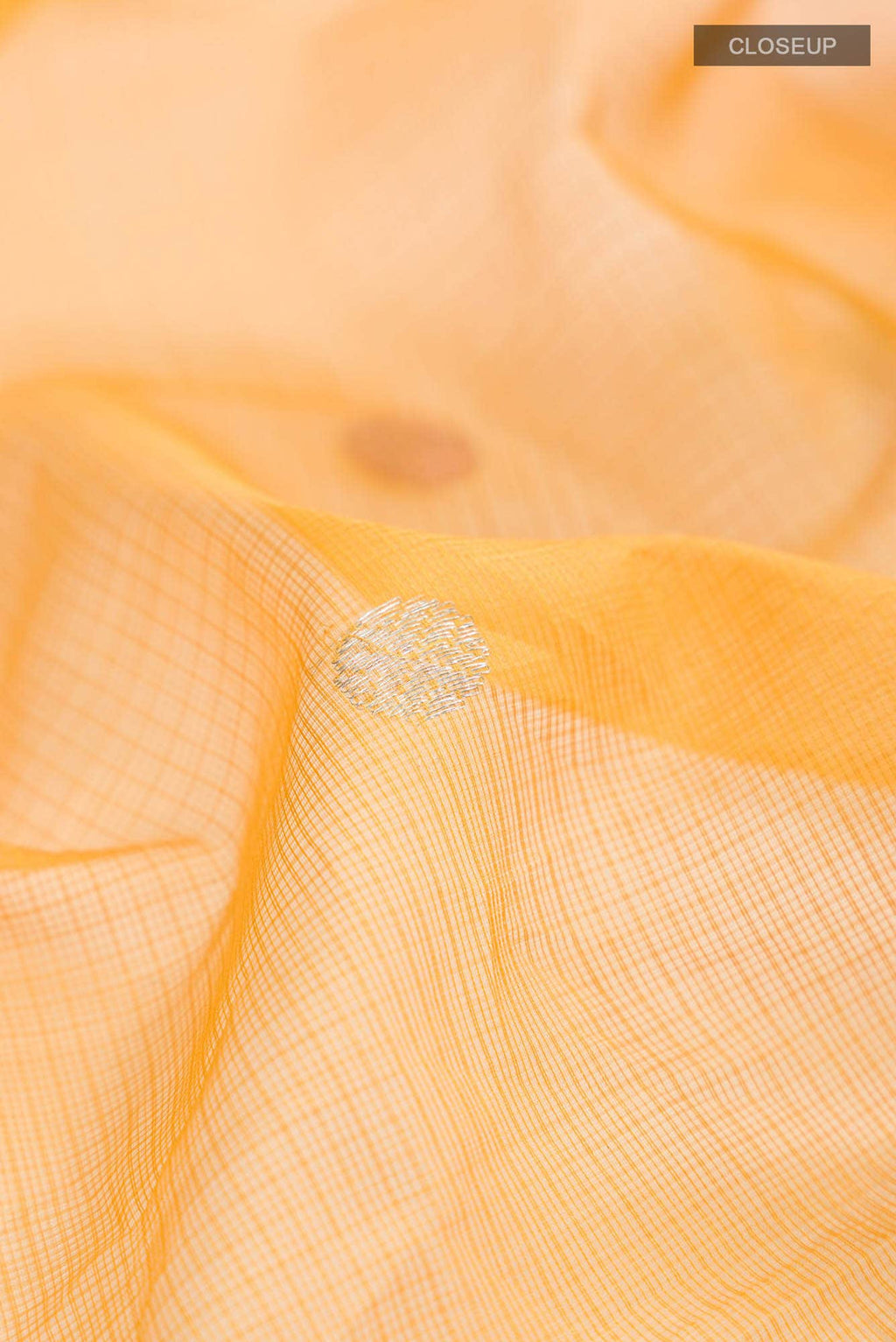 Yellow Kota Silk Saree