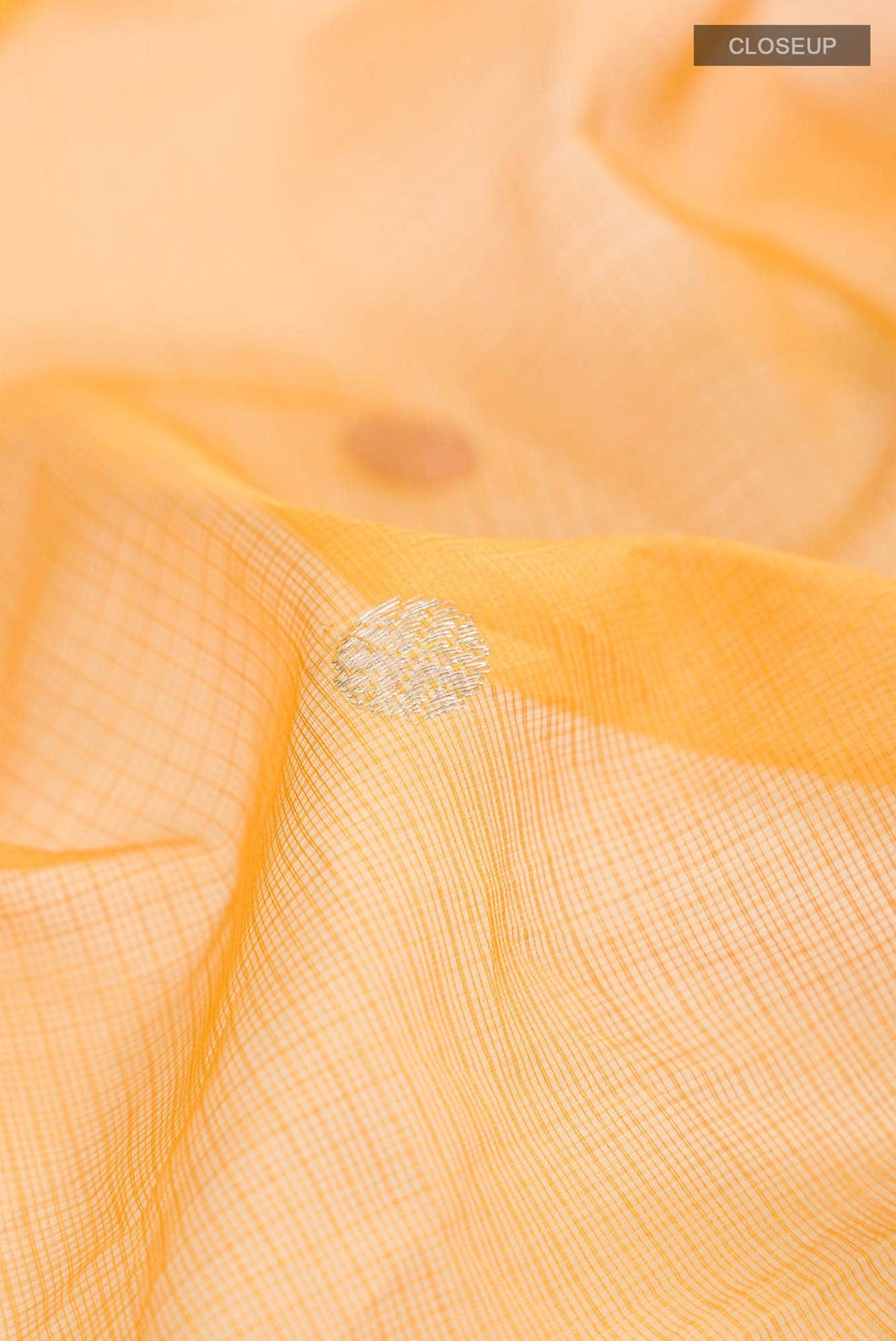 Pure Silk Pure Zari Yellow Kota Saree