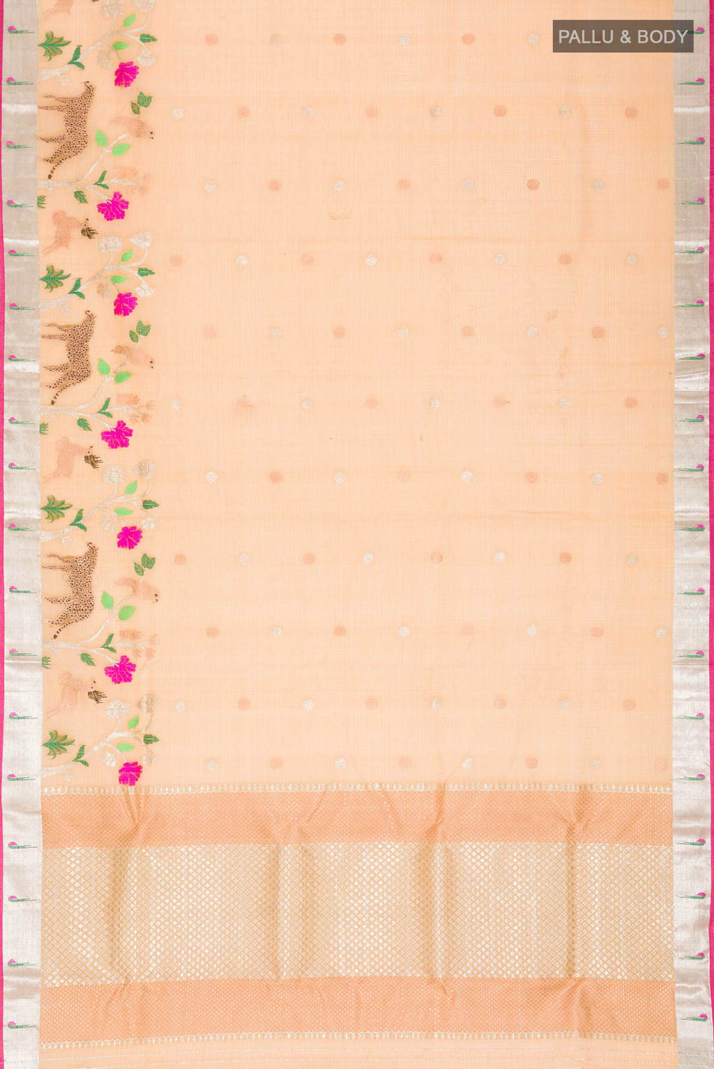 Yellow Kota Silk Saree