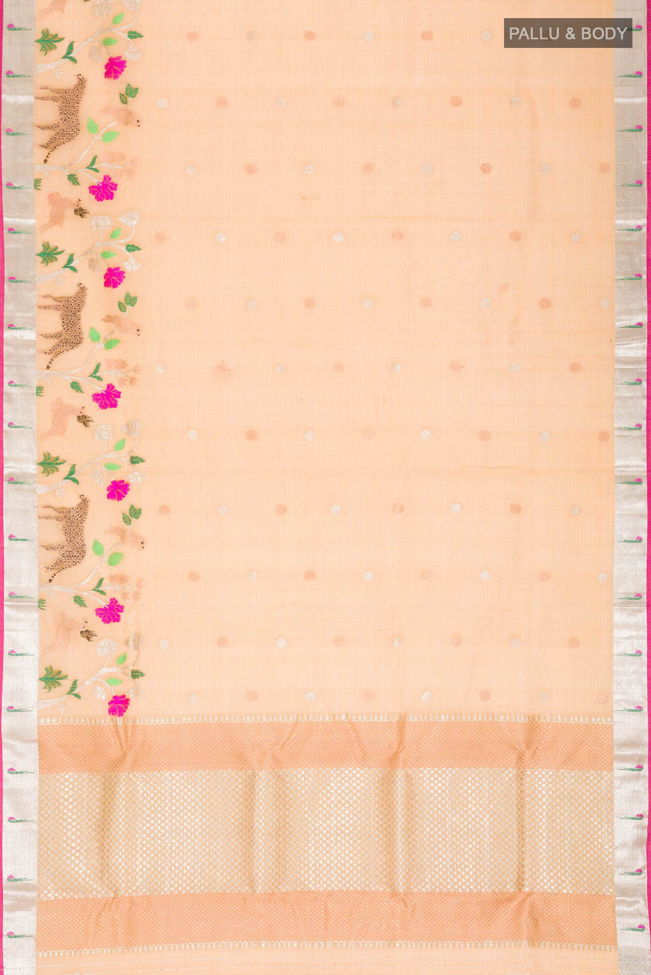 Yellow Kota Silk Saree