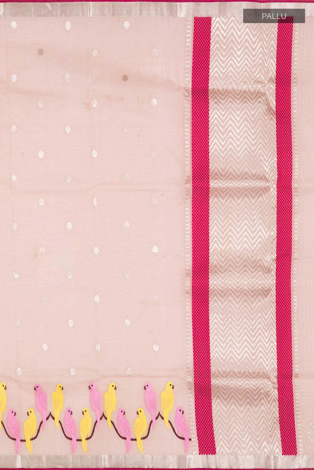Beige Kota Silk Saree