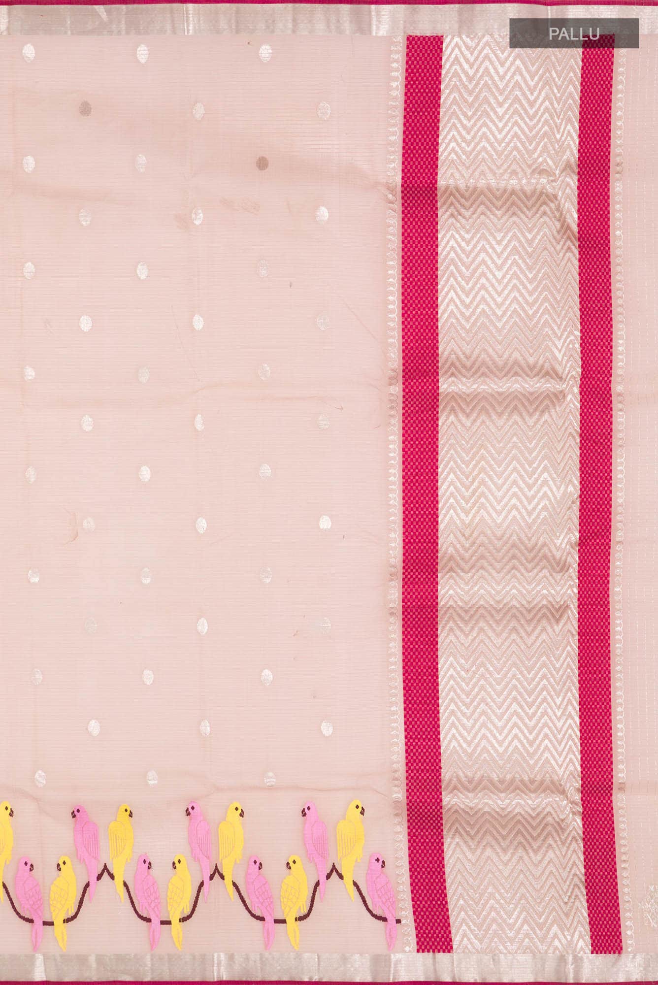 Beige Kota Silk Saree