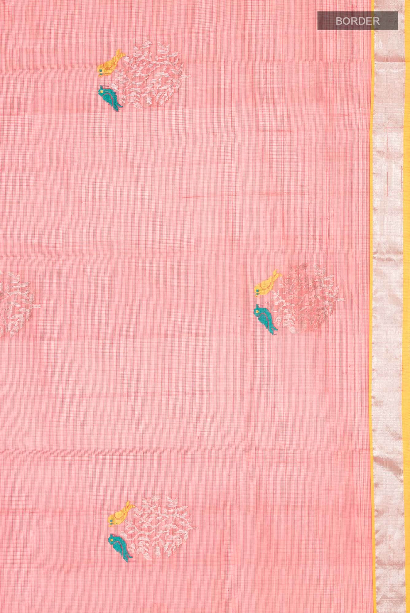 Coral Kota Silk Saree