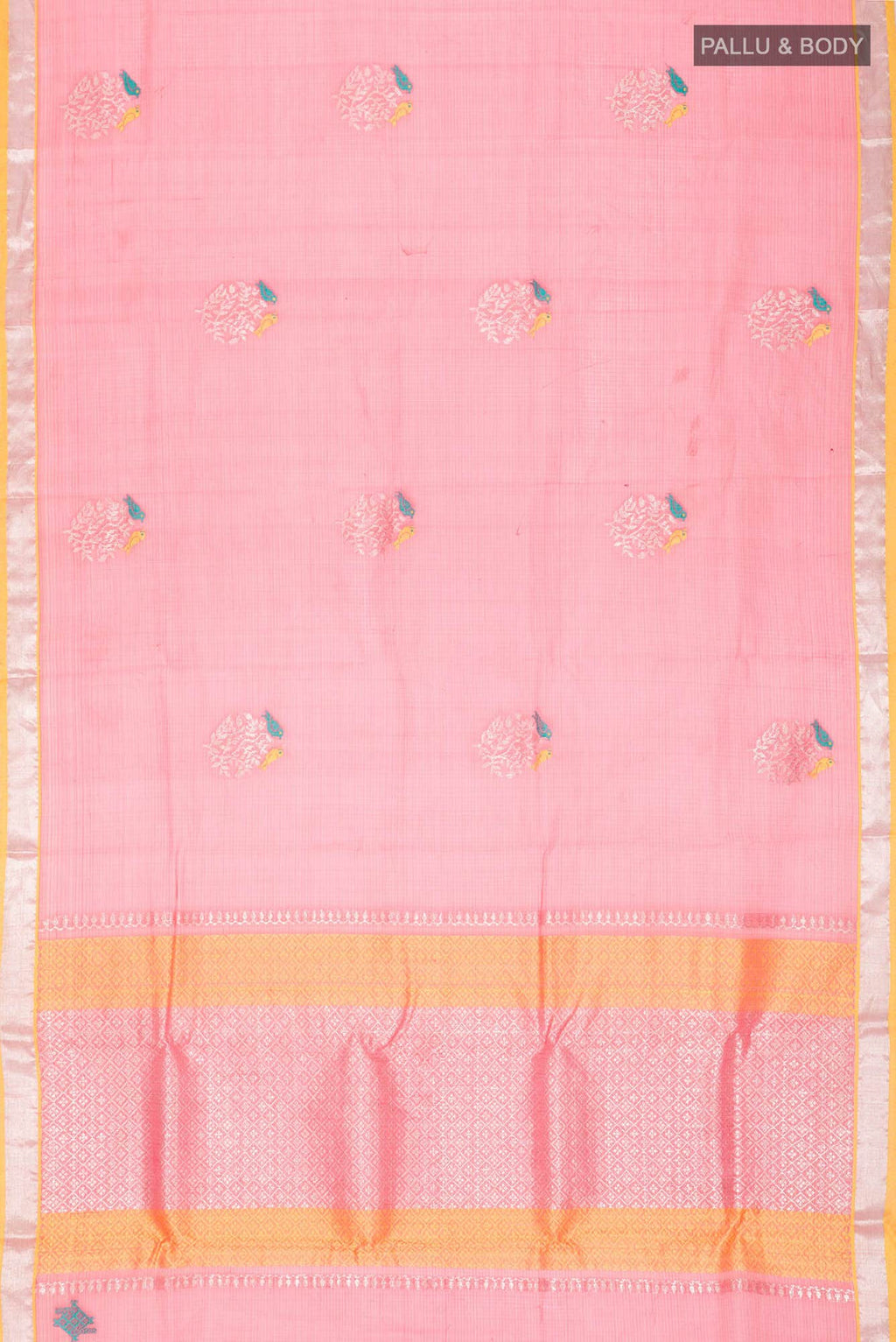Coral Kota Silk Saree