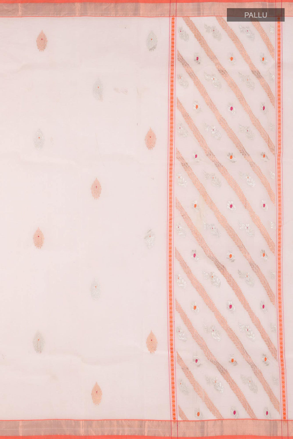 Off White Kota Silk Saree