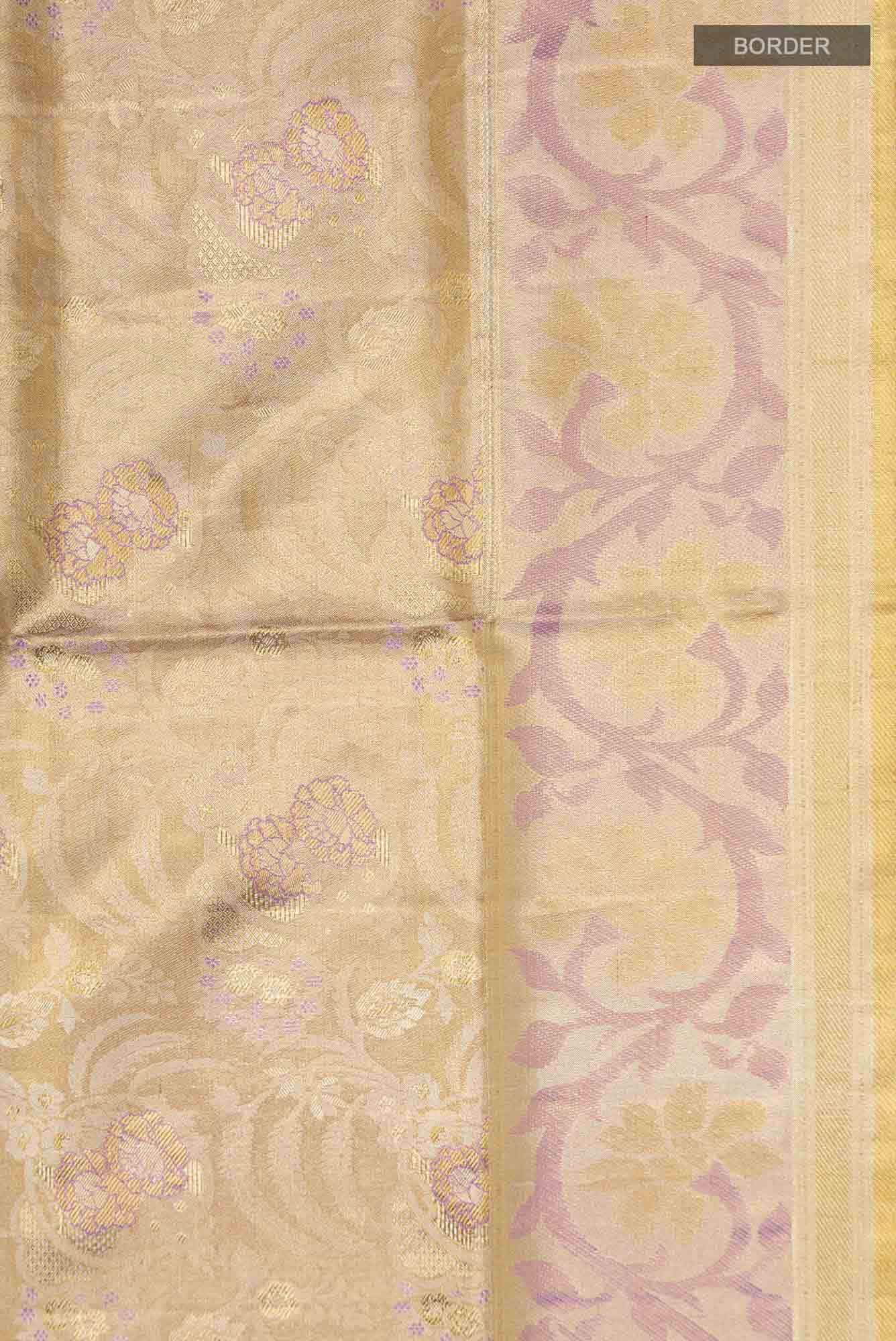 Gold Kanchipuram Tissue Silk Saree