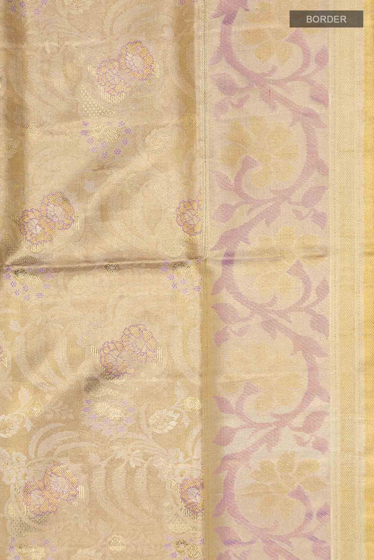 Gold Kanjivaram Tissue Silk Saree
