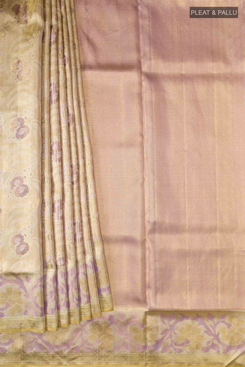 Gold Kanchipuram Tissue Silk Saree