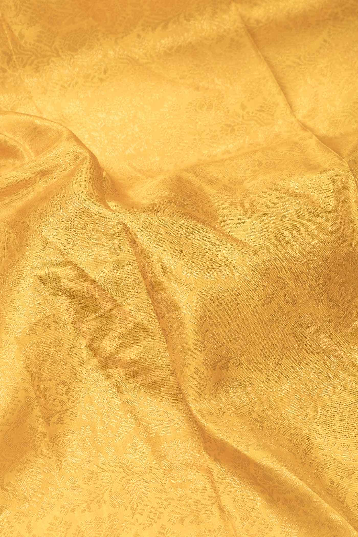Mustard Dual Tone Kanchipuram Silk Saree