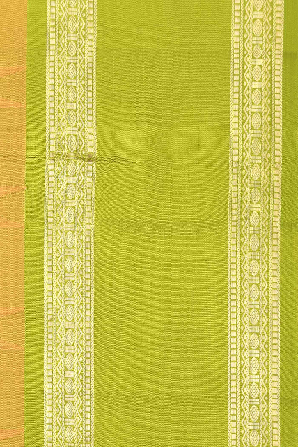 Mustard Dual Tone Kanchipuram Silk Saree