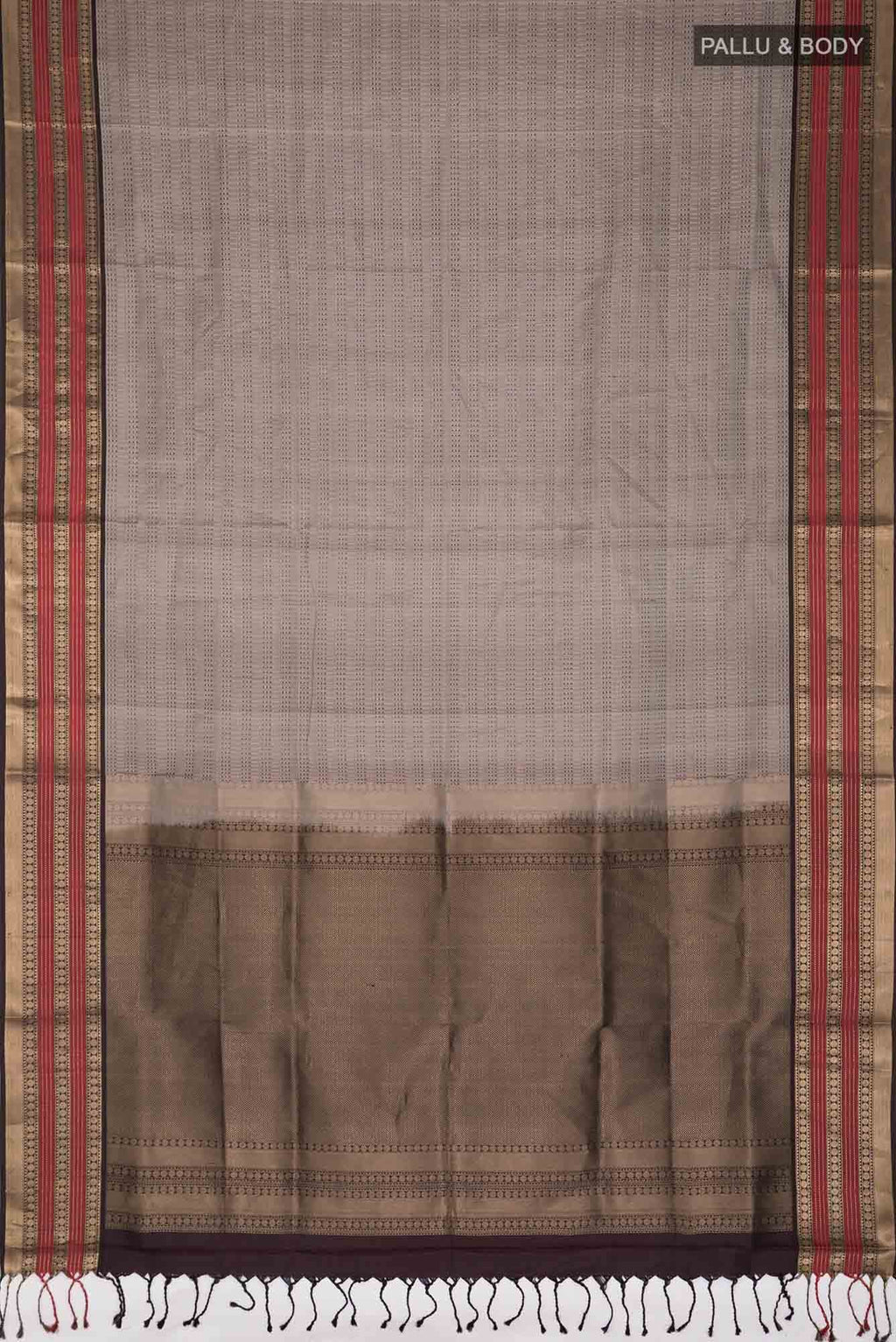 Grey Soft Silk Saree