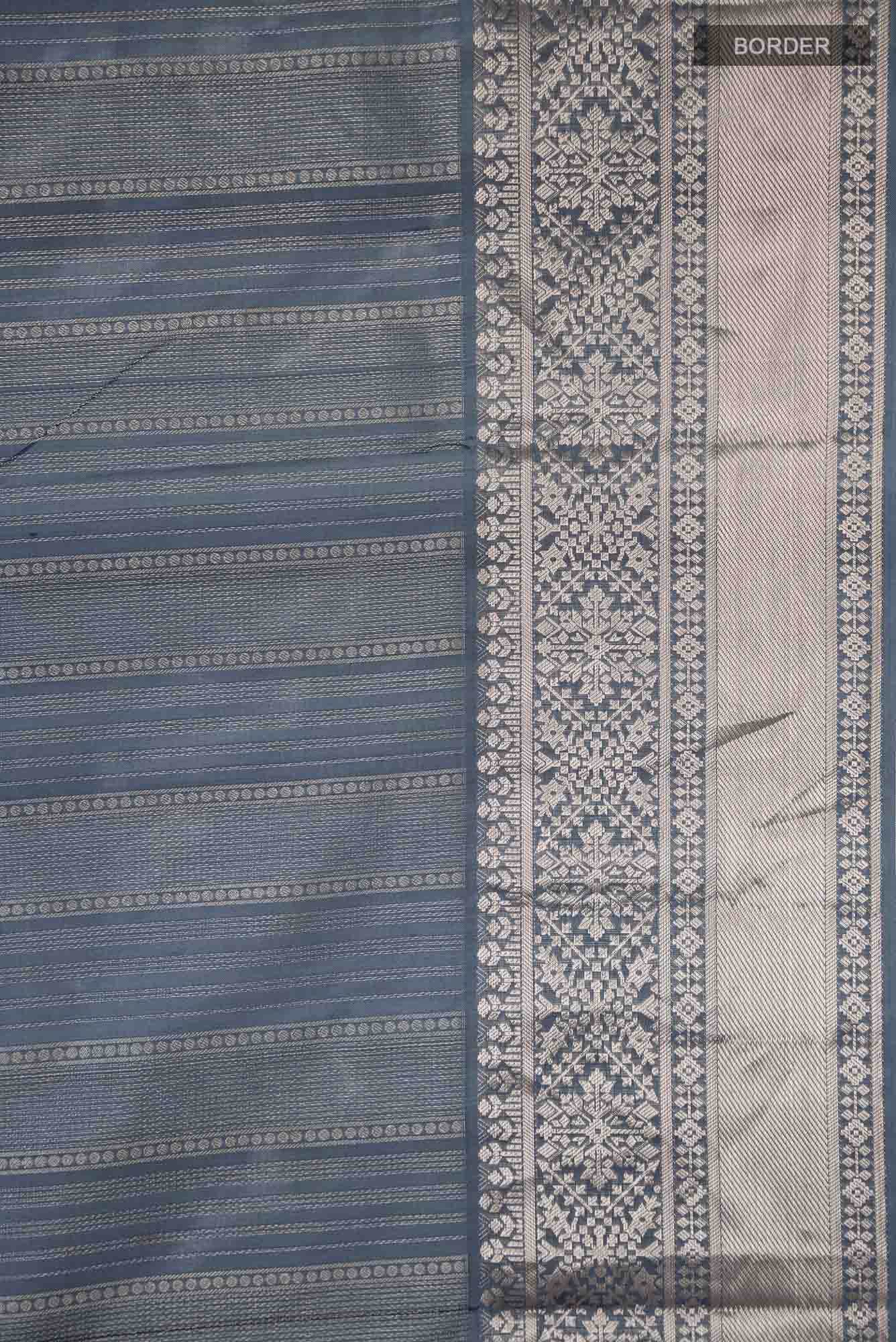 Grey Soft Silk Saree