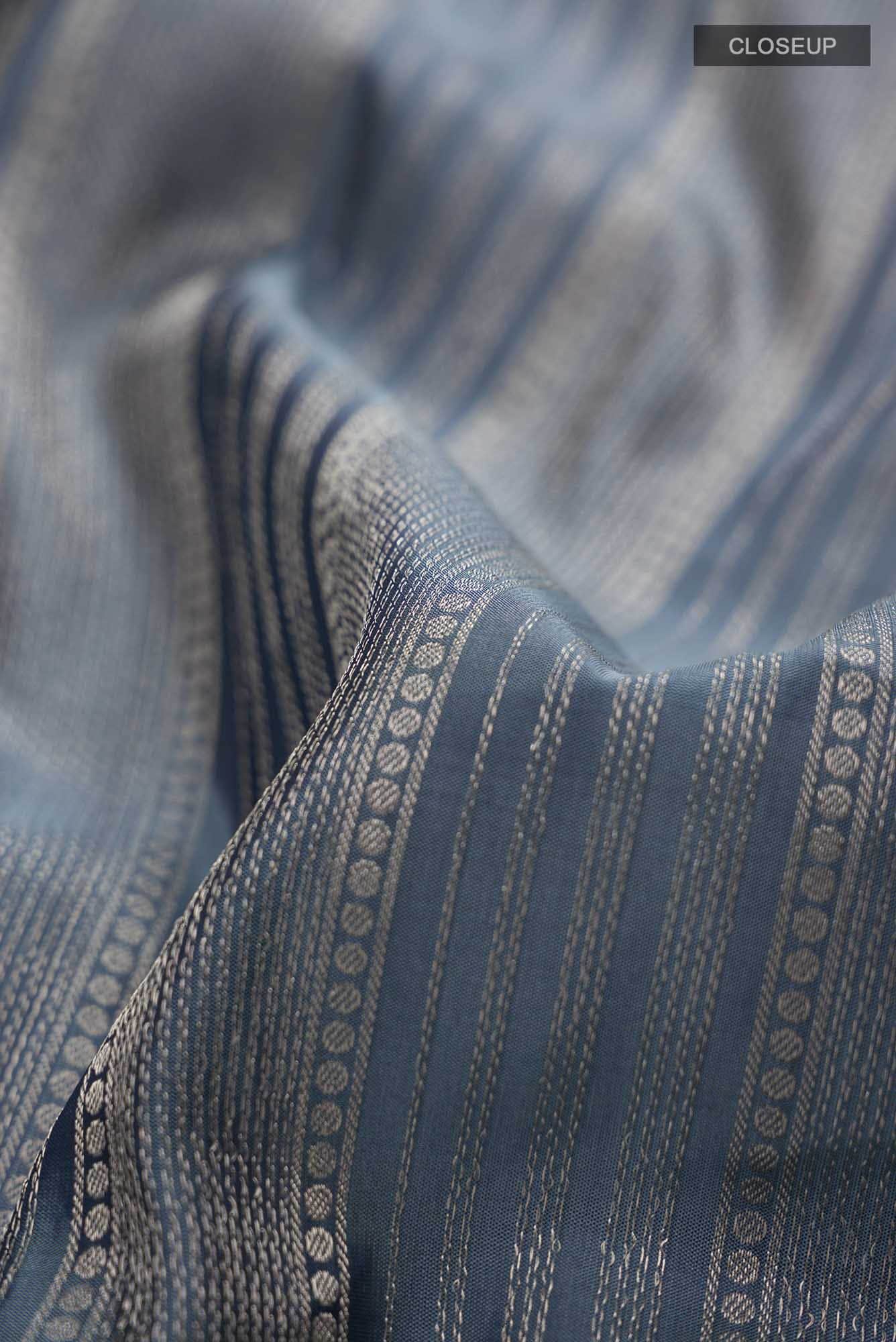 Grey Soft Silk Saree