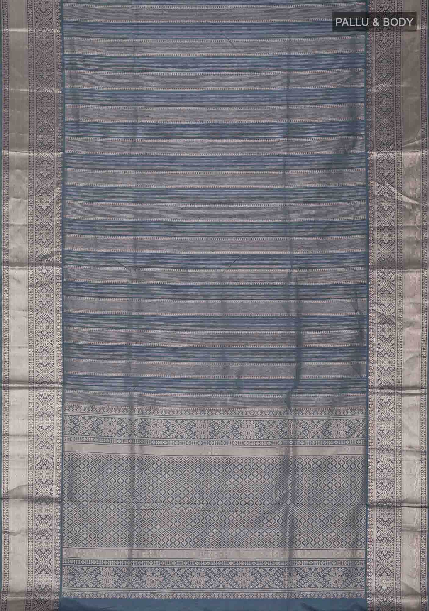 Grey Soft Silk Saree