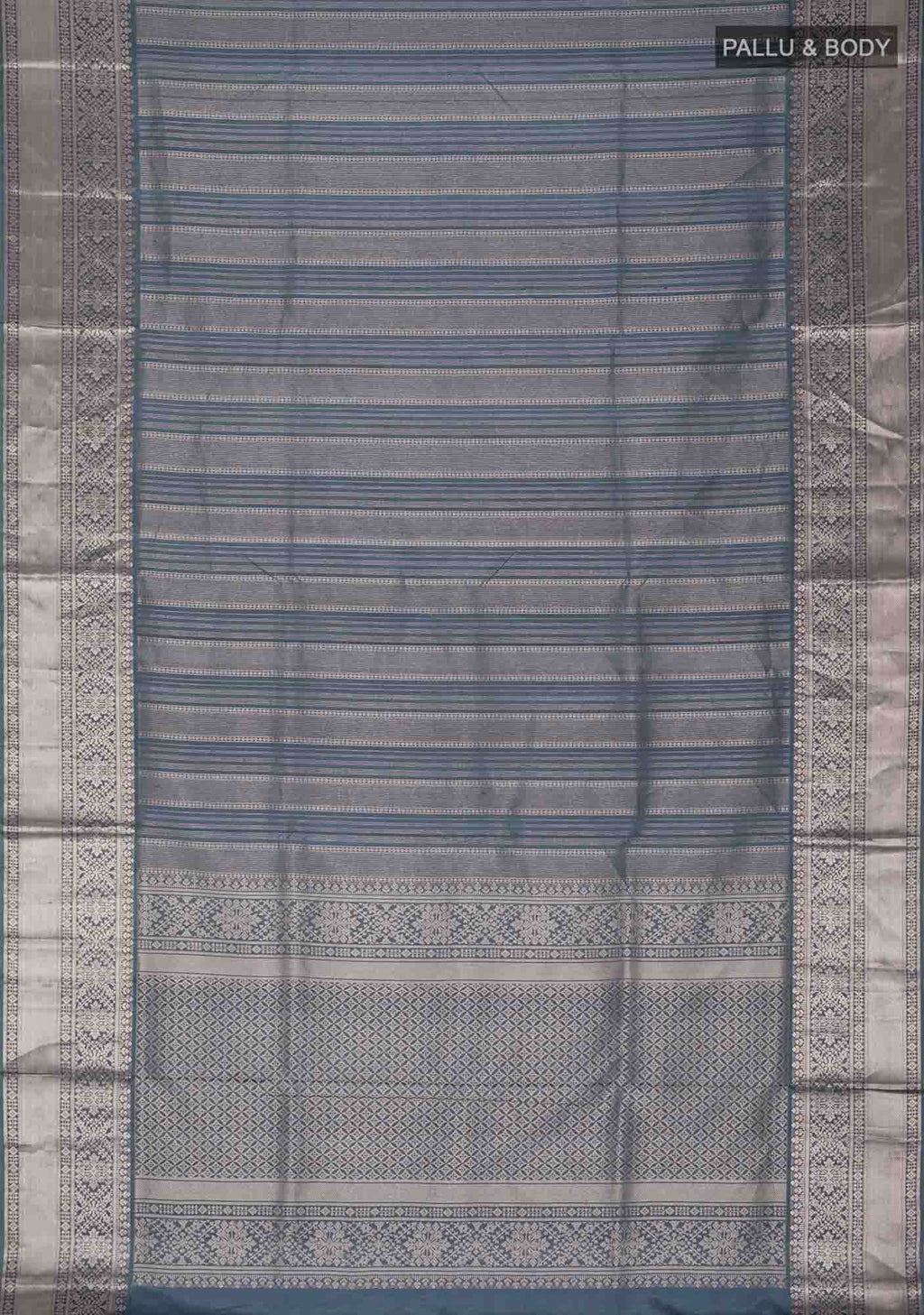 Grey Soft Silk Saree