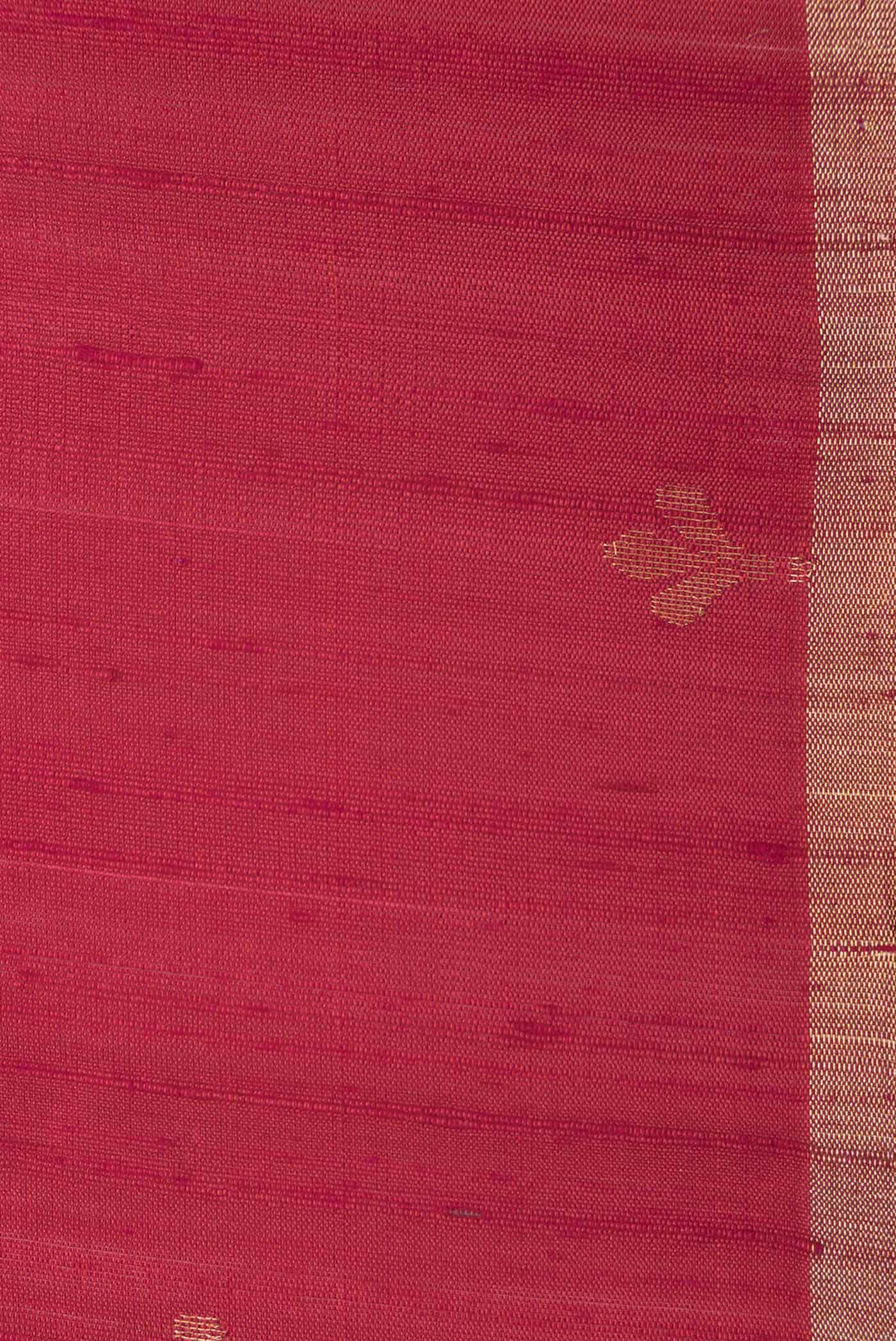 Maroon Raw Silk Saree
