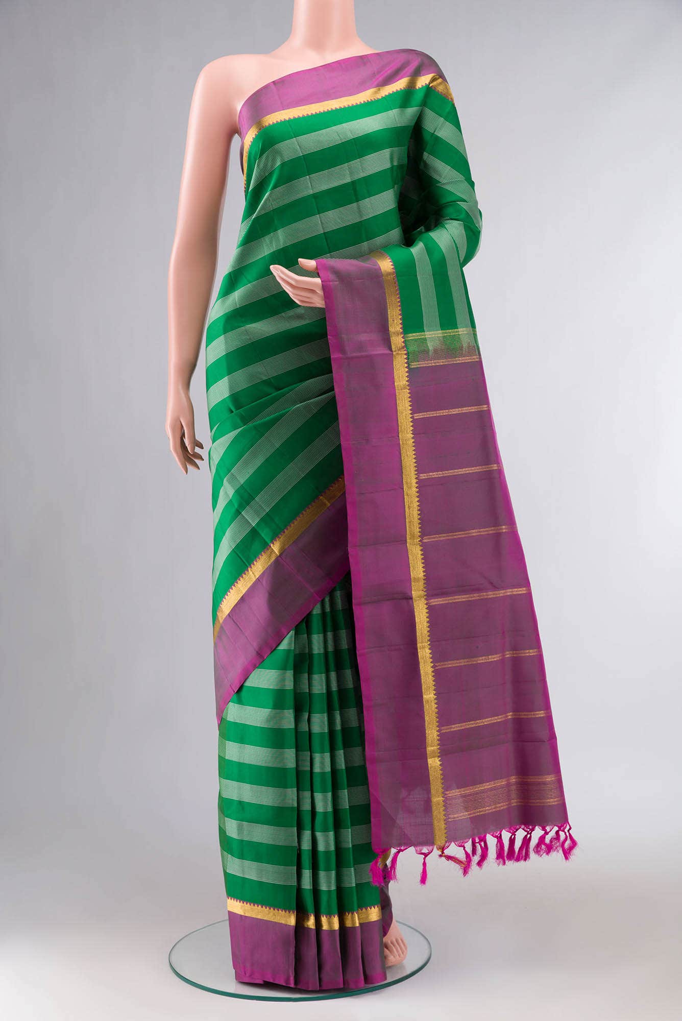 Green Kanchipuram Silk Saree
