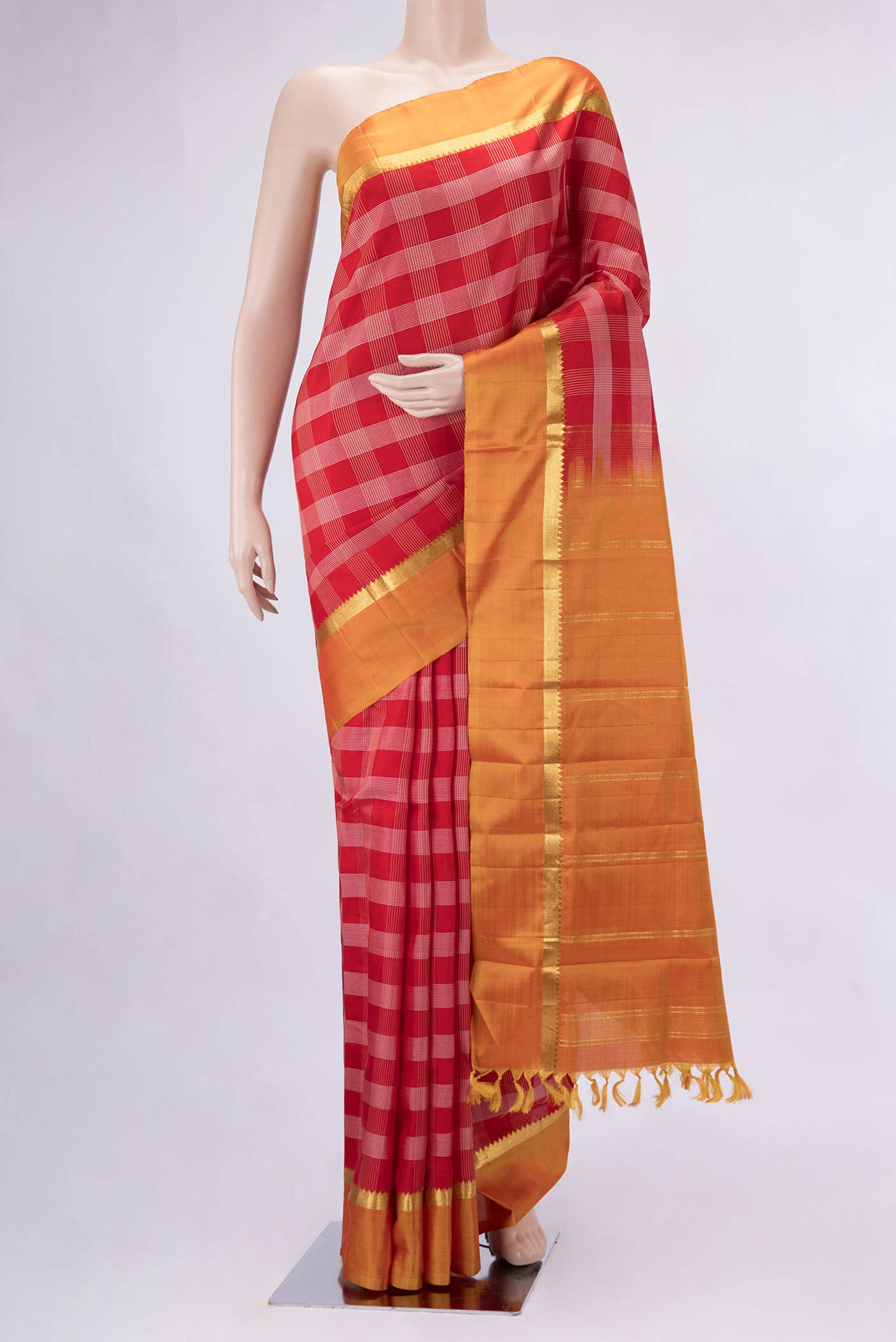 Red Kanchipuram Silk Saree