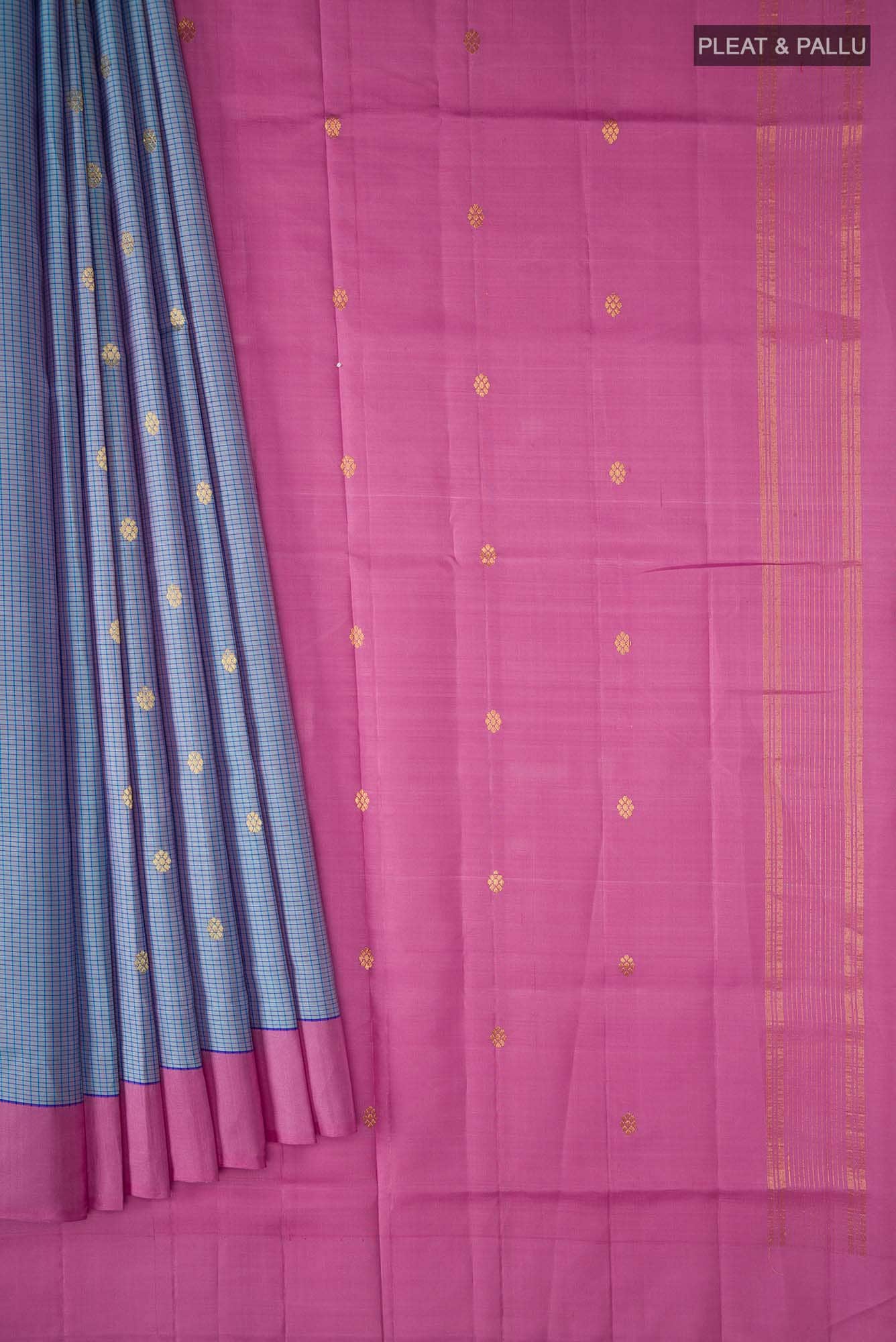 Blue Kanchipuram Silk Saree